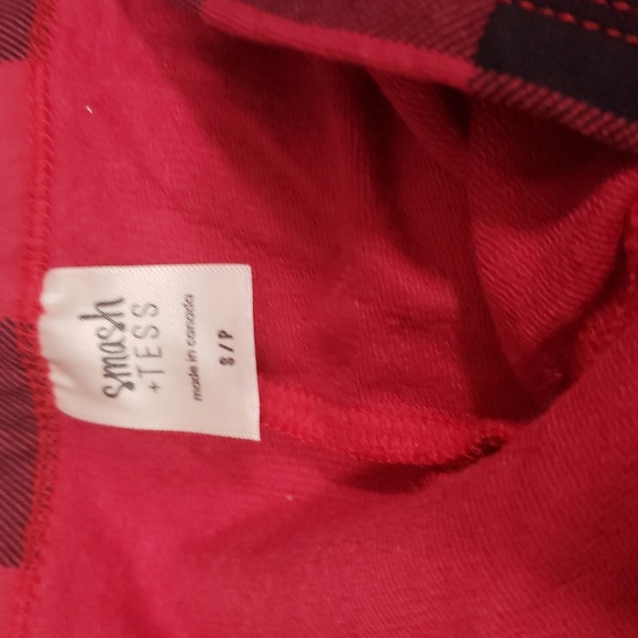 SMASH+TESS - The Present Romper | Poinsettia Plaid small - Picture 2 of 2